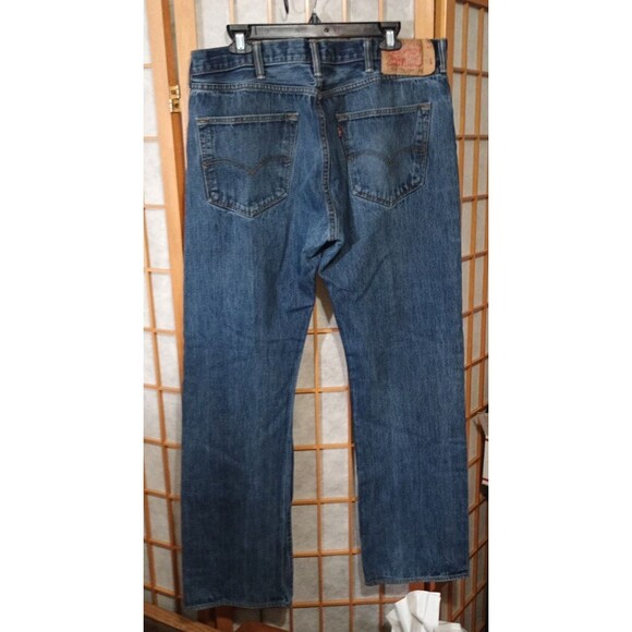 Levi’s 501 Men’s Jeans 38x32 Button Fly Straight Leg Denim Blue 2014 - Picture 9 of 14